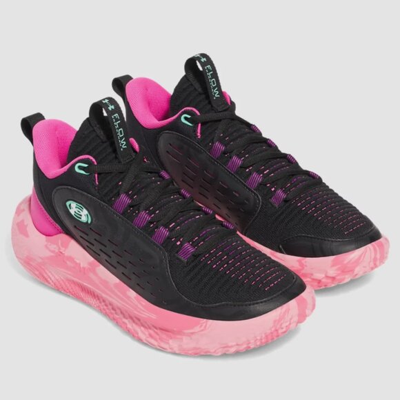 New! Size: 7 Women | Under Armour Flow Breakthru 5 | Black Andromeda Purple - Picture 1 of 16